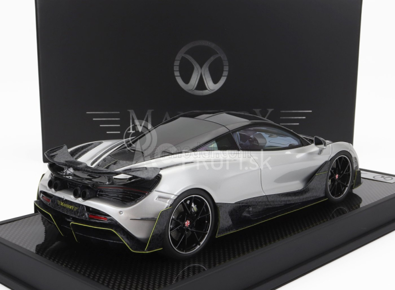 Motorhelix Mclaren 720s Mansory 2019 1:18 Silver Carbon