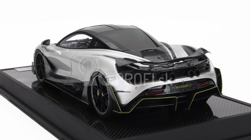 Motorhelix Mclaren 720s Mansory 2019 1:18 Silver Carbon