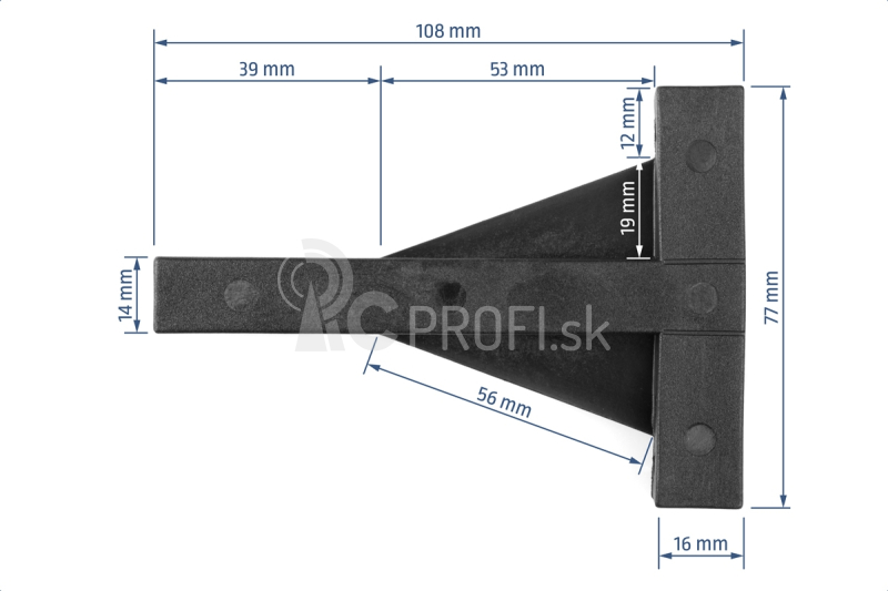 Motorové lôžko 4T 90/120 Nastaviteľné, dlhé (AA1520)