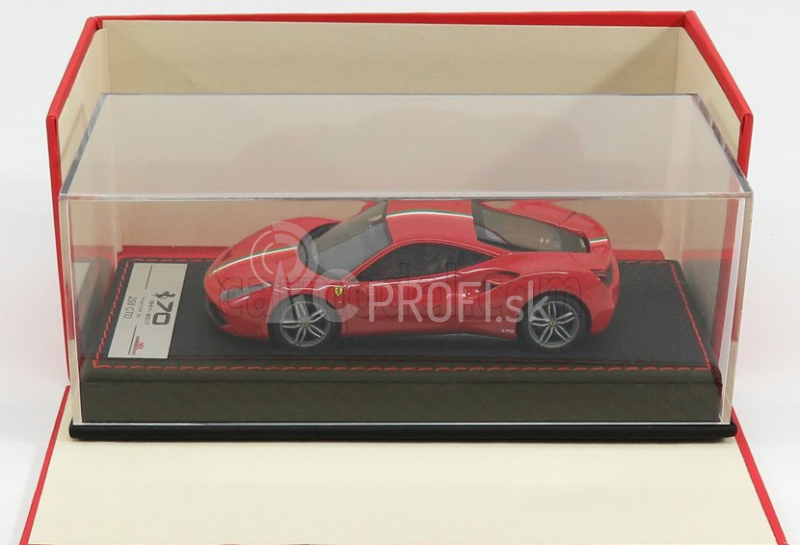 Mr-models Ferrari 488 Gtb 2017 - Inšpirované 250 Gto 1:43 Červená