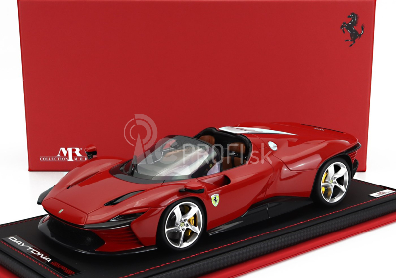 Mr-models Ferrari Daytona Sp3 2022 - Con Vetrina - S vitrínou 1:18 Rosso Corsa - červená