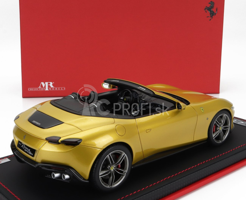 Mr-models Ferrari Roma Spider Open 2020 - Con Vetrina - S vitrínou 1:18 Giallo Montecarlo - Yellow Met.