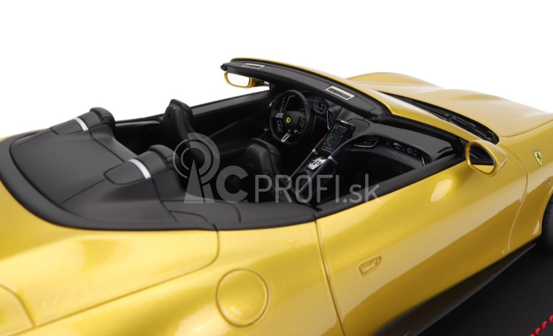 Mr-models Ferrari Roma Spider Open 2020 - Con Vetrina - S vitrínou 1:18 Giallo Montecarlo - Yellow Met.