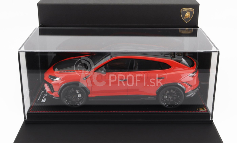 Mr-models Lamborghini Urus Performante 2022 - Con Vetrina - S vitrínou 1:18 Rosso Arancio - oranžová