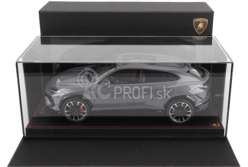 Mr-models Lamborghini Urus S 2022 - Con Vetrina - S vitrínou 1:18 Grigio Telesto - Grey Met