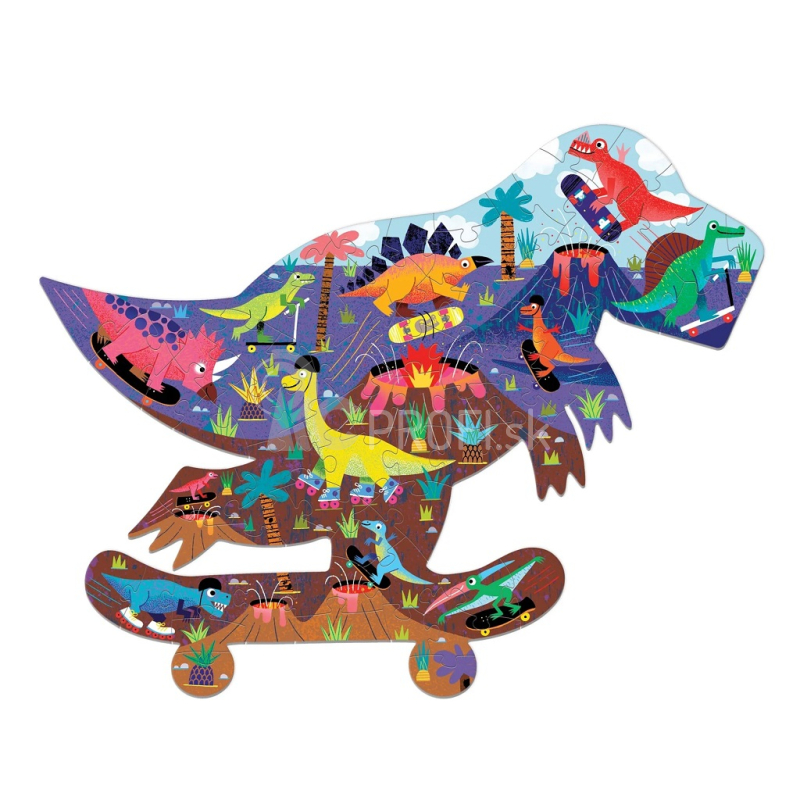 Mudpuppy Puzzle Jurassic Skatepark 75 dielikov