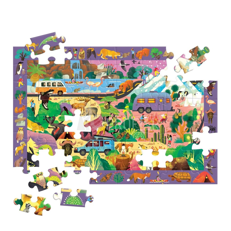 Mudpuppy Puzzle Skladaj a hľadaj prírodu 64 dielikov