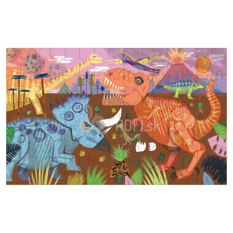 Mudpuppy Puzzle šošovkovité Dinosaury 75 dielikov