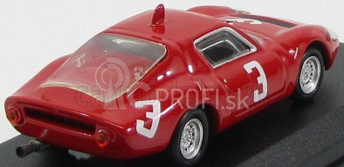 Najlepší model Abarth Ot1300 Coupe N 3 Winner Hockenheim 1967 T.hezemans 1:43 Červená