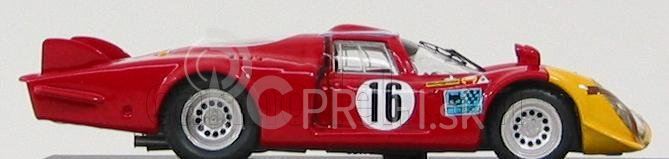 Najlepší model Alfa romeo 33.2 Coda Lunga N 16 Prove Spa 1968 T.pilett 1:43 Červeno-žltá