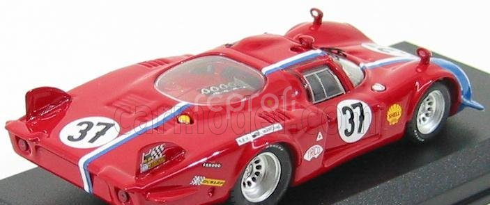 Najlepší model Alfa romeo 33.2 Coupe N 37 Le Mans 1968 Pilette - Slotemaket 1:43 Red Blue