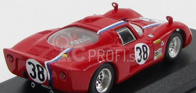 Najlepší model Alfa romeo 33.2 Coupe N 38 Test Le Mans 1968 Gosselin - Trosch 1:43 Red