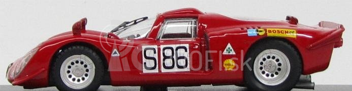 Najlepší model Alfa romeo 33.2 Coupe N 86 Nurburgring 1969 Vaccarella - De Adamich 1:43 Red