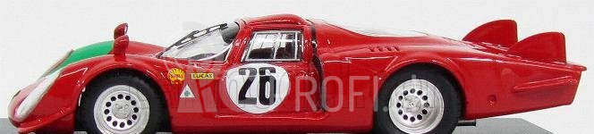 Najlepší model Alfa romeo 33.2 Lm N 26 1000km Monza 1968 Trosch - Gosselin 1:43 Red