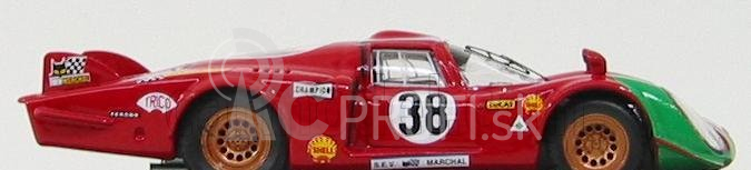 Najlepší model Alfa romeo 33.2 Lm N 38 Le Mans 1969 Gosselin - Burgoigni 1:43 Red