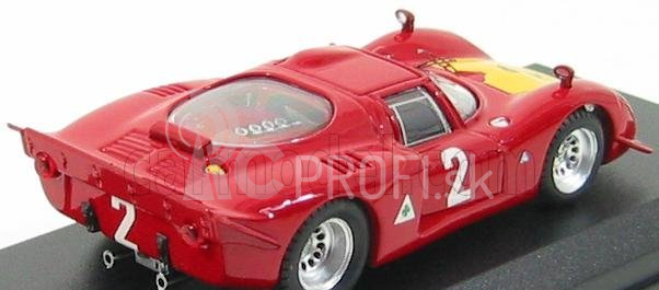 Najlepší model Alfa romeo 33.2 N 2 Imola 1968 Casoni - Dini 1:43 Červeno-žltá