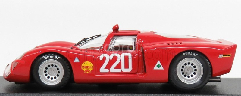 Najlepší model Alfa romeo 33.2 N 220 Targa Florio 1968 Vaccarella - Schutz 1:43 Red