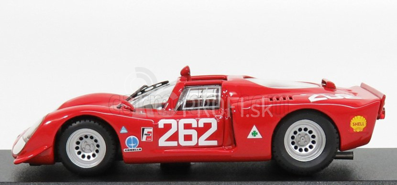 Najlepší model Alfa romeo 33.2 N 262 Targa Florio 1969 Vaccarella - De Adamich 1:43 Red