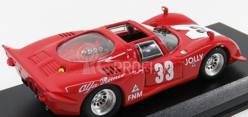 Najlepší model Alfa romeo 33.2 N 33 Winner 3h Rio De Janeiro 1969 C.pace 1:43 Červená Biela