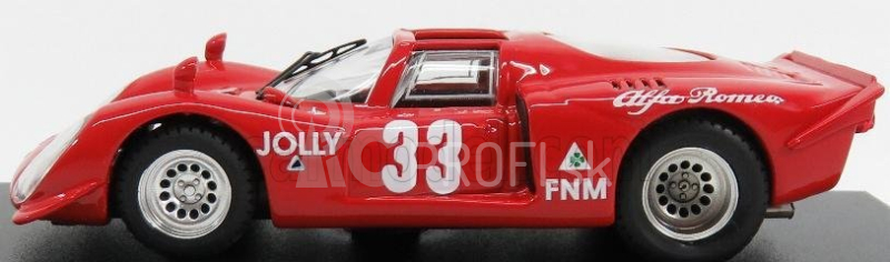 Najlepší model Alfa romeo 33.2 N 33 Winner 3h Rio De Janeiro 1969 C.pace 1:43 Červená Biela