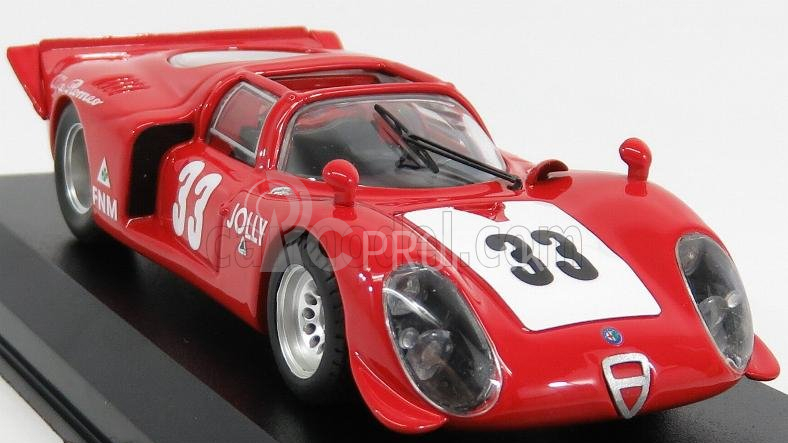 Najlepší model Alfa romeo 33.2 N 33 Winner 3h Rio De Janeiro 1969 C.pace 1:43 Červená Biela