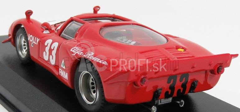 Najlepší model Alfa romeo 33.2 N 33 Winner 3h Rio De Janeiro 1969 C.pace 1:43 Červená Biela