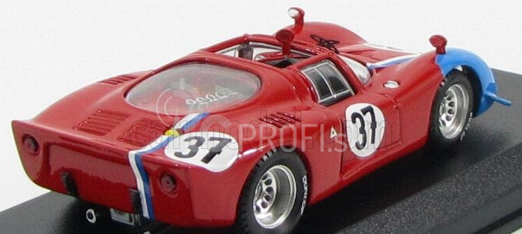 Najlepší model Alfa romeo 33.2 N 37 Test 24h Le Mans 1968 Gosselin - Trosch 1:43 Red Blue