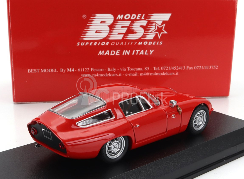 Najlepší model Alfa romeo Giulia Tz Coupe Prova 1963 1:43 Red