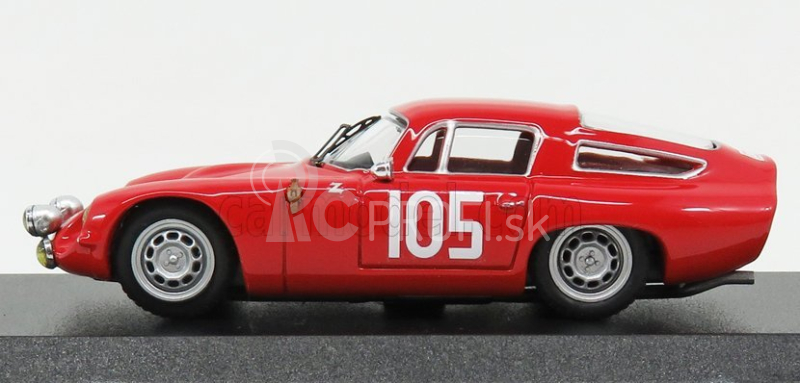 Najlepší model Alfa romeo Tz1 N 105 2nd Rally Tour De Corse 1964 Rolland - G.augias 1:43 Red