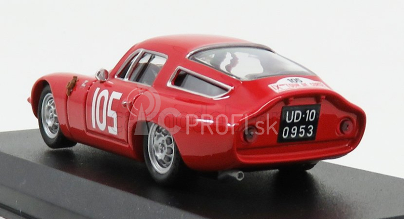 Najlepší model Alfa romeo Tz1 N 105 2nd Rally Tour De Corse 1964 Rolland - G.augias 1:43 Red