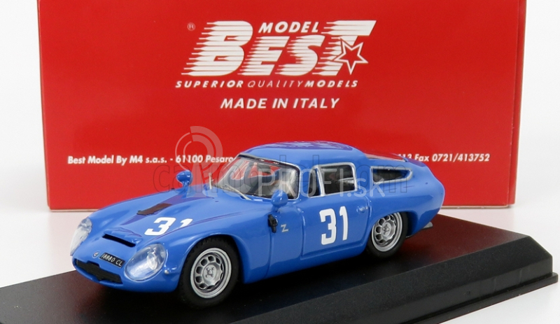 Najlepší model Alfa romeo Tz1 N 31 1000km Monza 1965 Panepinto - Facetti 1:43 Blue