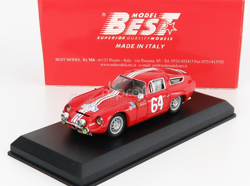 Najlepší model Alfa romeo Tz1 N 64 Winner Rally Criterium Des Cevennes 1964 J.rolland - G.augias 1:43 Red