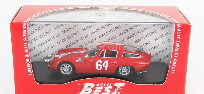 Najlepší model Alfa romeo Tz1 N 64 Winner Rally Criterium Des Cevennes 1964 J.rolland - G.augias 1:43 Red