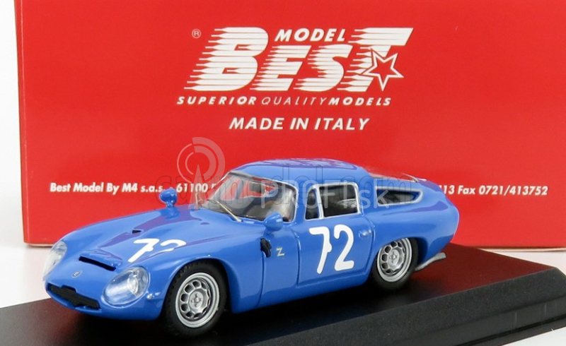 Najlepší model Alfa romeo Tz1 N 72 Targa Florio 1965 Panepinto - Parla 1:43 Blue