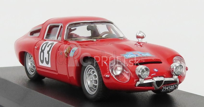 Najlepší model Alfa romeo Tz1 N 83 Winner Coupe Des Alpes 1964 G.augias 1:43 Red