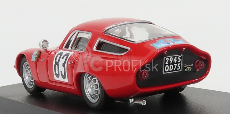 Najlepší model Alfa romeo Tz1 N 83 Winner Coupe Des Alpes 1964 G.augias 1:43 Red