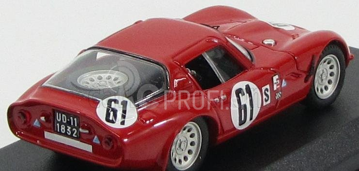 Najlepší model Alfa romeo Tz2 Coupe N 61 Sebring 1966 T.zeccoli 1:43 Red