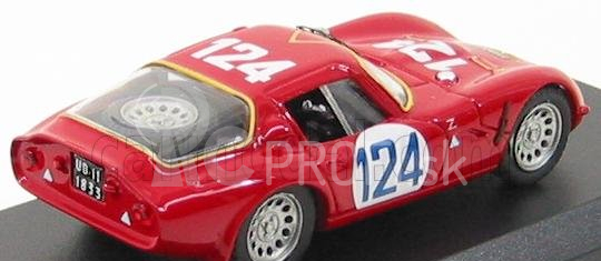 Najlepší model Alfa romeo Tz2 N 124 Targa Florio 1967 Sangri-la - Federico 1:43 Red