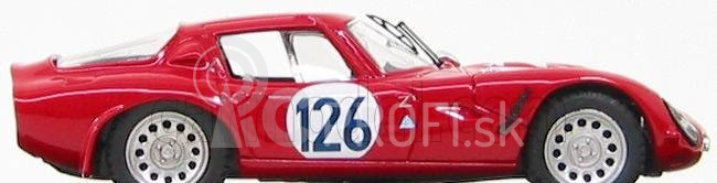 Najlepší model Alfa romeo Tz2 N 126 Targa Florio 1966 Pinto - Todaro 1:43 Red