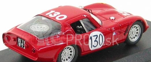 Najlepší model Alfa romeo Tz2 N 130 Targa Florio 1966 Bianchi - Bussinello 1:43 Red