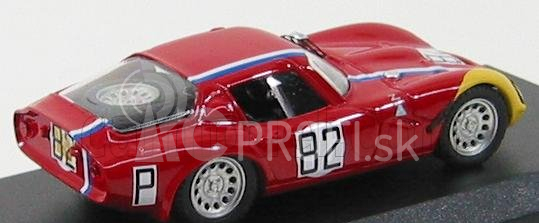 Najlepší model Alfa romeo Tz2 N 82 Nurburgring 1967 Trosch-pilette 1:43 Červeno-žltá