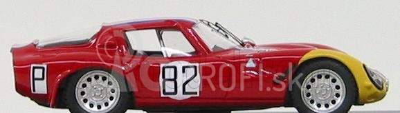 Najlepší model Alfa romeo Tz2 N 82 Nurburgring 1967 Trosch-pilette 1:43 Červeno-žltá