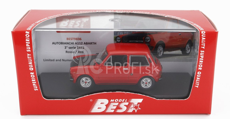 Najlepší model Autobianchi A112 Abarth Ii Serie 1973 1:43 Red Black