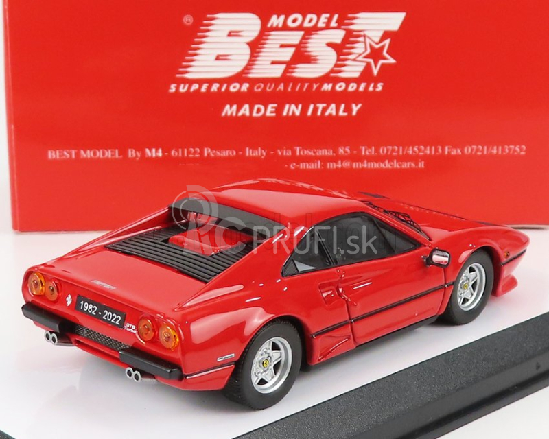 Najlepší model Ferrari 208 Gtb Turbo 1982 - Museo Enzo Ferrari Modena 2022 1:43 Red