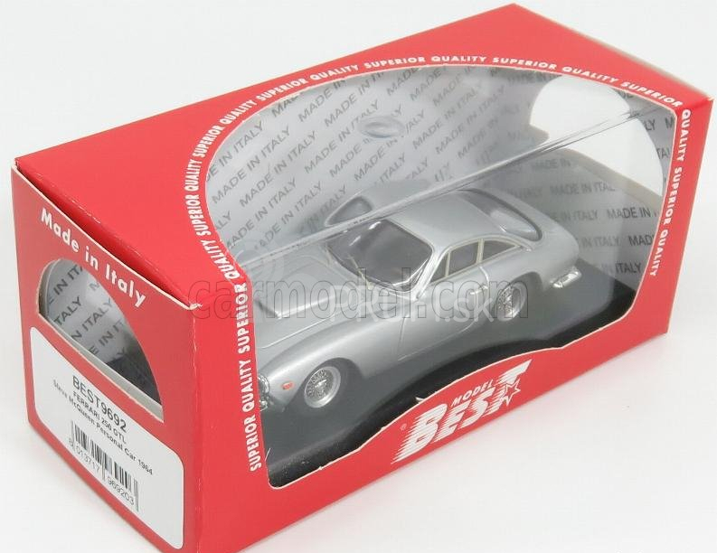 Najlepší model Ferrari 250 Gtl Coupe 1964 - Osobné auto Steve Mcqueen 1:43 Strieborná