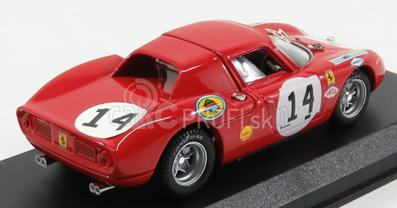 Najlepší model Ferrari 250lm 3.3l V12 Team North American Racing Team N.a.r.t. N 14 24h Le Mans 1968 M.gregory - C.klob 1:43 Červená