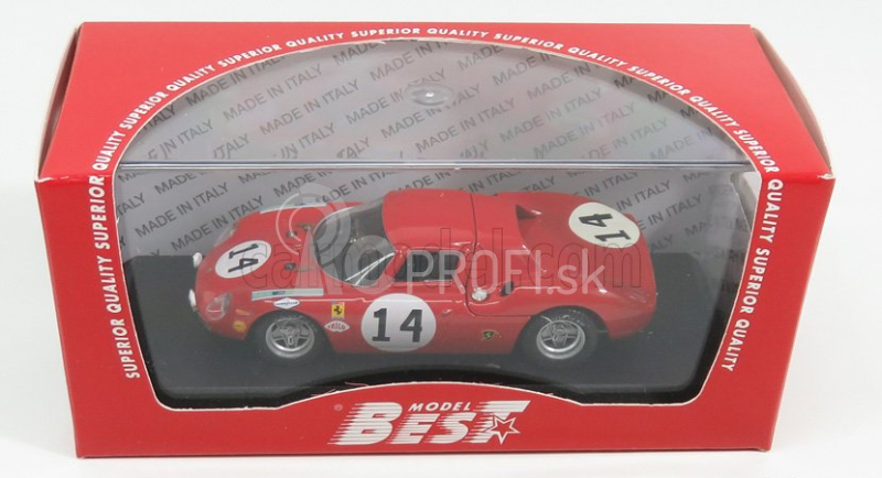 Najlepší model Ferrari 250lm 3.3l V12 Team North American Racing Team N.a.r.t. N 14 24h Le Mans 1968 M.gregory - C.klob 1:43 Červená