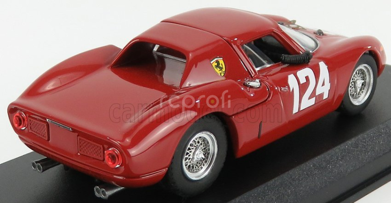 Najlepší model Ferrari 250lm Coupe N 124 Winner Mugello Gp 1965 M.casoni - G.nicodemi 1:43 Red