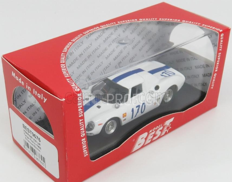 Najlepší model Ferrari 250lm Coupe N 170 Targa Florio 1966 Swanson - Ennis 1:43 White