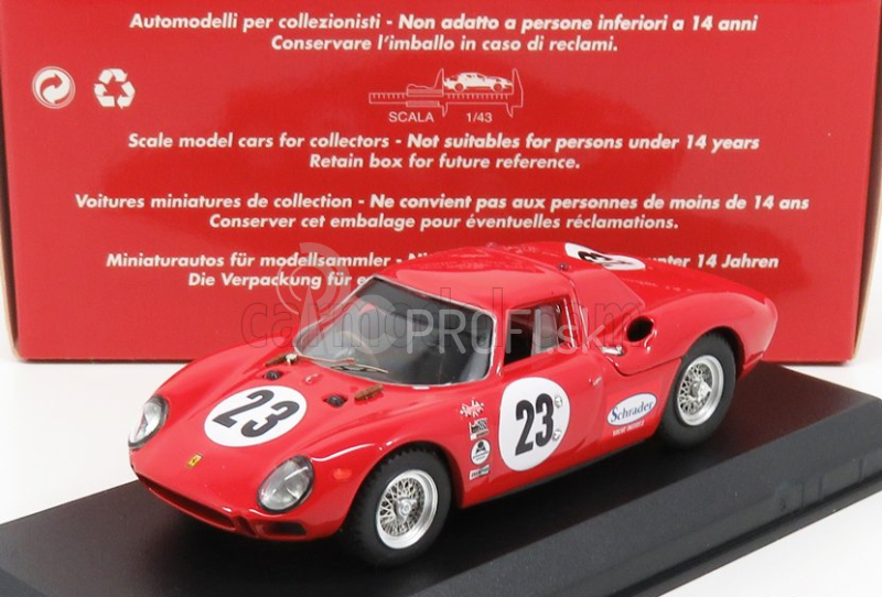 Najlepší model Ferrari 250lm Coupe N 23 24h Daytona 1966 Konig - Clarke - Hurt 1:43 Red